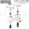 Bristan Jute Bath Filler Spares